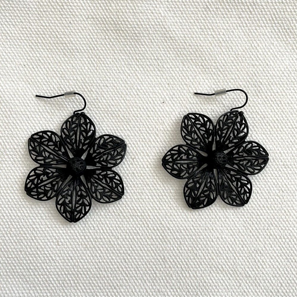 Black earrings
